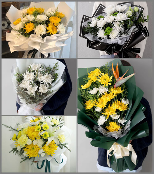 江苏南通海门市正余镇桥闸村白事花束代送